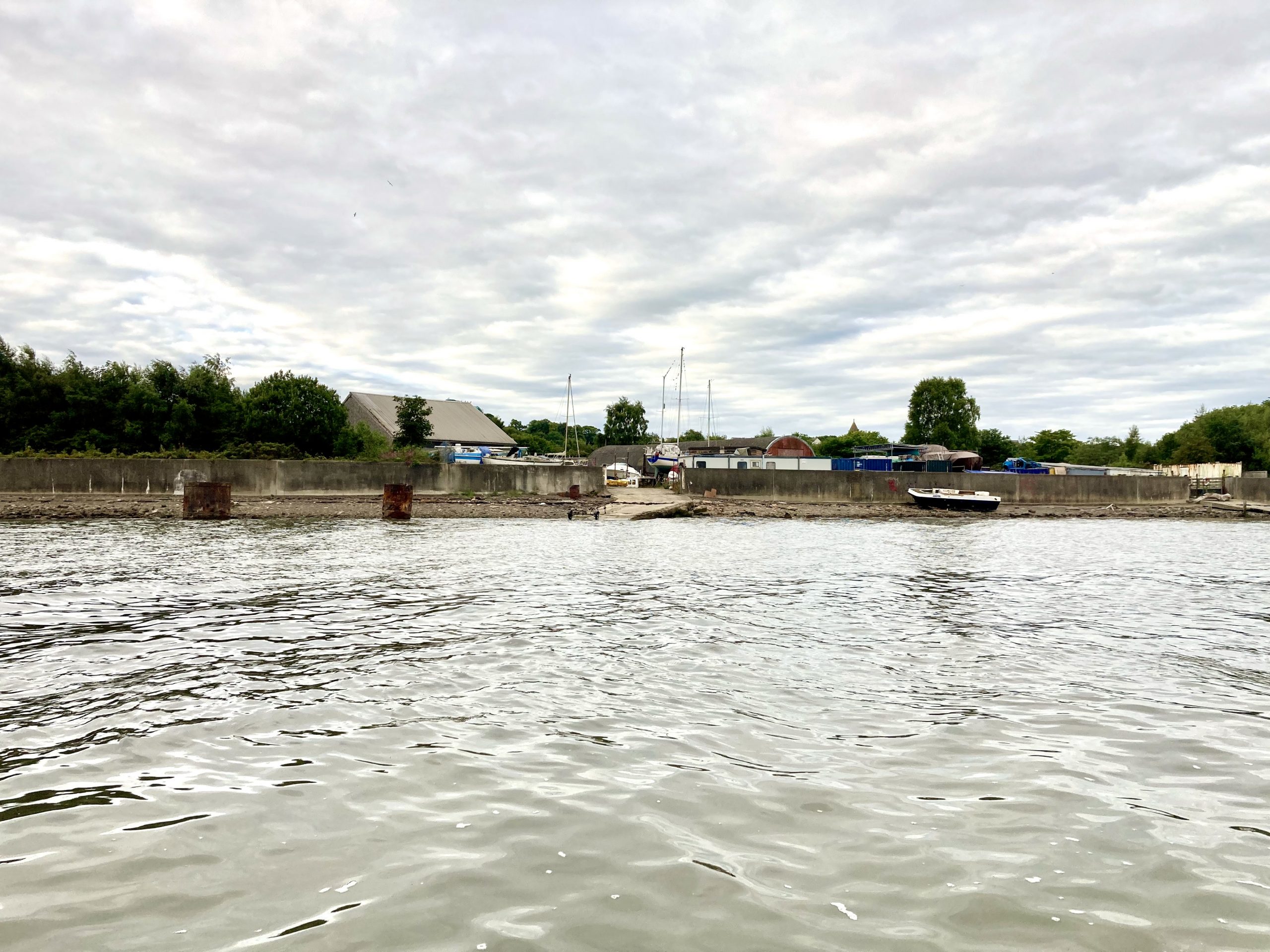 Boatyard view from the sea